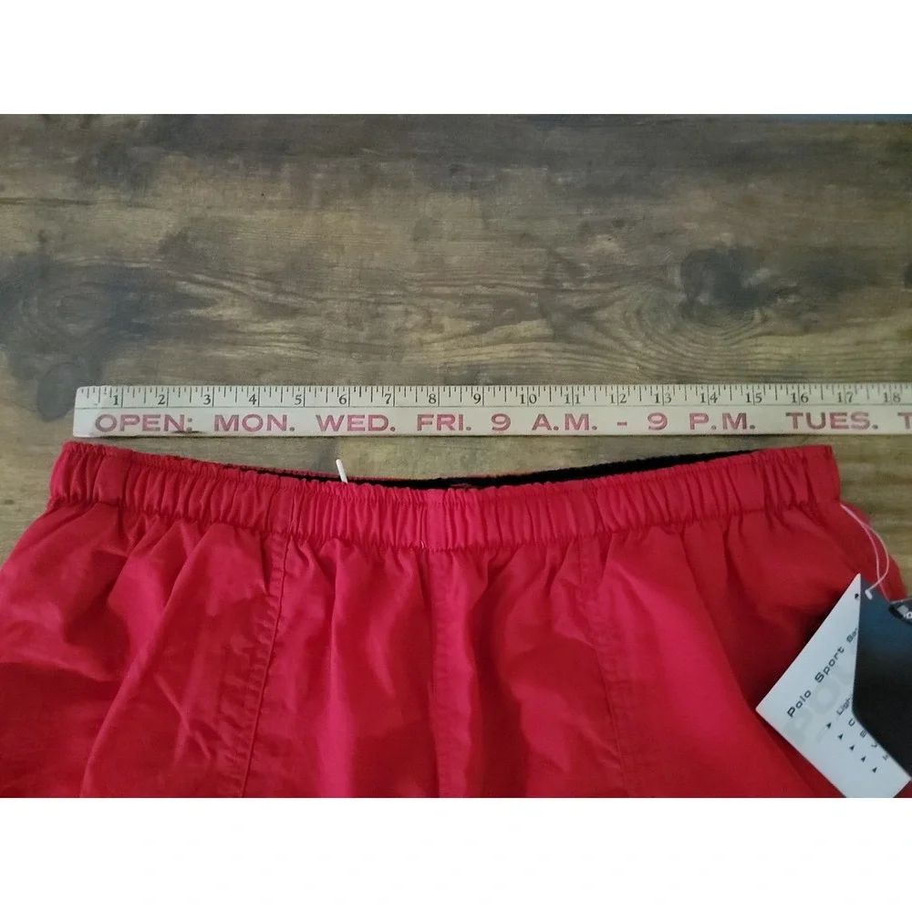 Vintage Polo Sport Ralph Lauren Swim Trunks Mens XXL Red Shorts Mesh Lined NWT